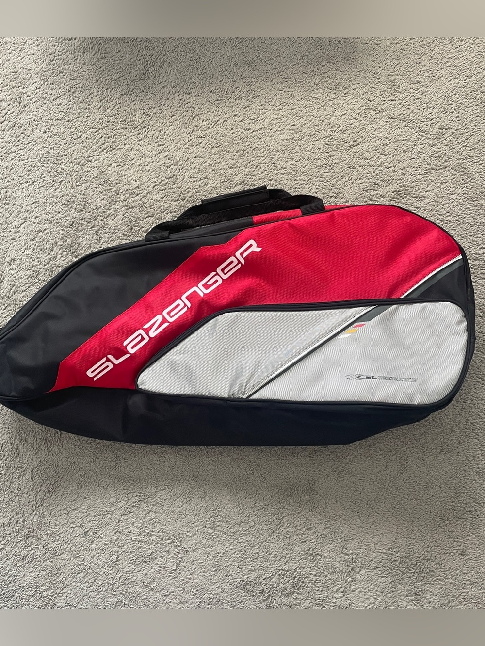 Slazenger Red, Gray & Black Tennis Racket Bag